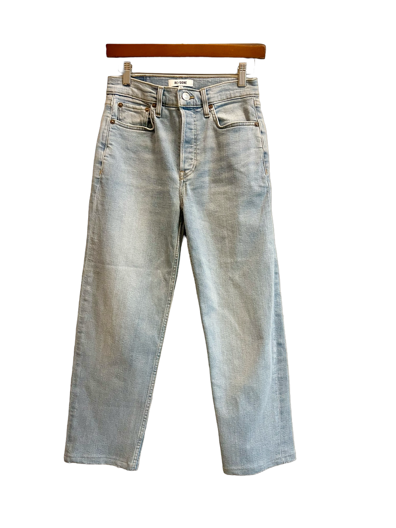 RE/DONE size 25 70s Stove Pipe Jeans - River Fade