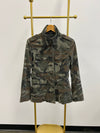 Rag & Bone Leigh Camo Fitted Utility Jacket - size 4