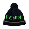 MENS Fendi Wool Navy Logo Beanie