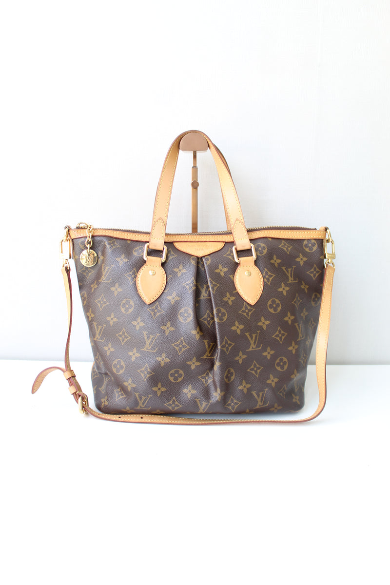 Palermo PM, Used & Preloved Louis Vuitton Tote Bag, LXR Canada, Brown