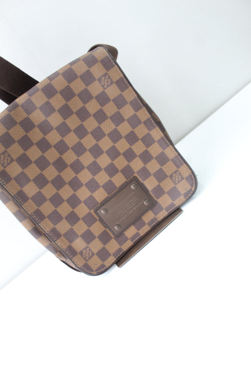 Authentic Louis Vuitton Damier Ebene Brooklyn PM Shoulder Bag
