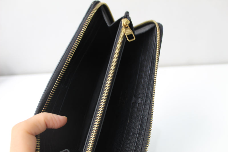 [Draft] Louis Vuitton Black Zippy Wallet