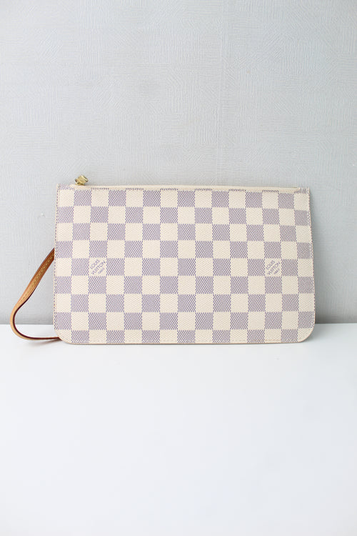 Louis Vuitton Azur Neverfull Wristlet