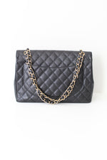 Chanel Classic Single Flap Bag Quilted Caviar Maxi