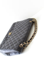 Chanel Classic Single Flap Bag Quilted Caviar Maxi