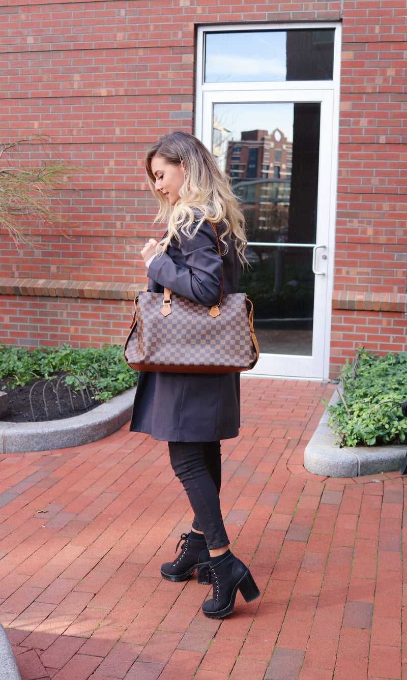 Louis Vuitton, Bags, Auth Louis Vuitton Columbine Ebene Damier Womens  Shoulder Bag