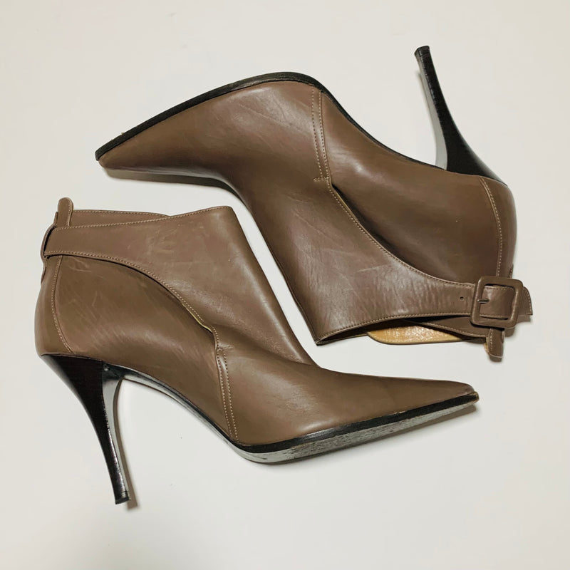 Hermes size 38 (US Calfskin Buckle Ankle Boots – Closet