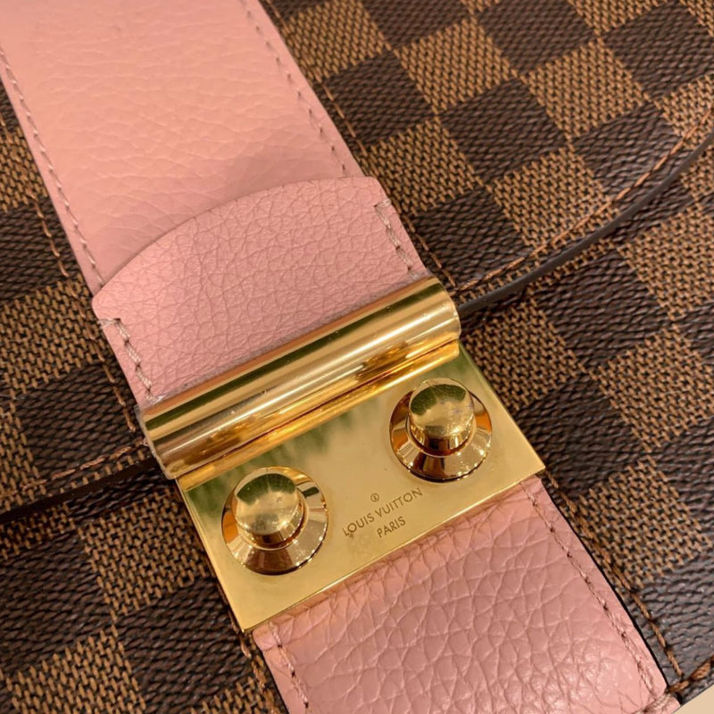 Louis Vuitton Croisette Compact Wallet-Damier Ebene w/ Magnolia