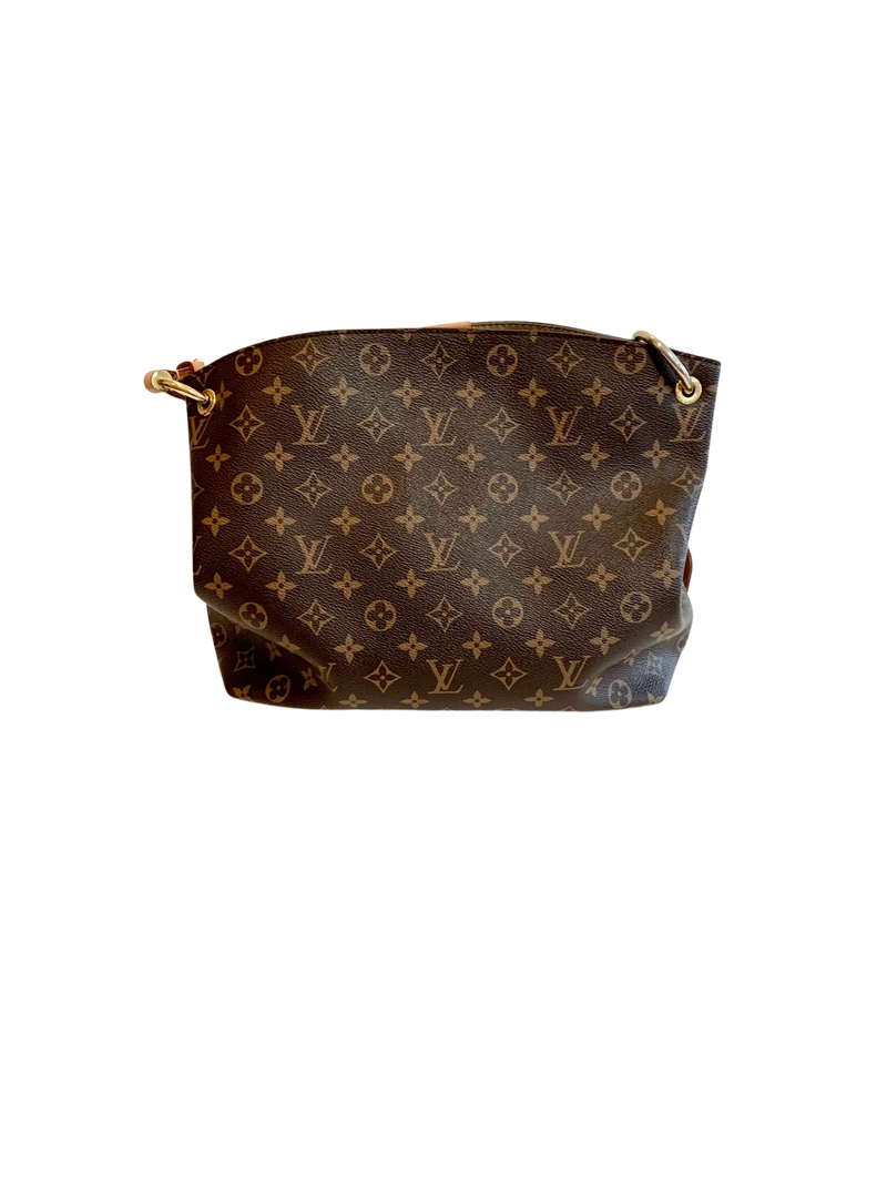 Louis Vuitton Graceful Hobo Bag MM Brown Canvas Monogram